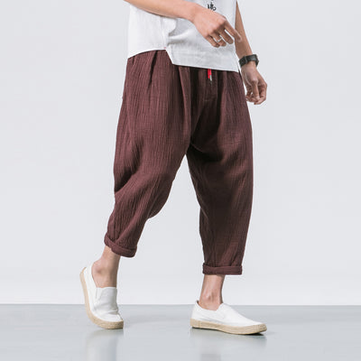 Pantalones Casuales Hombre Estilo Chino en Algodón y Lino - Image 15