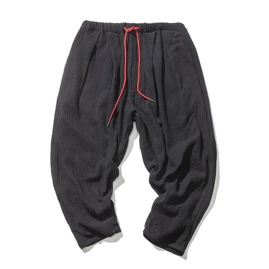 Pantalones Casuales Hombre Estilo Chino en Algodón y Lino - Image 10