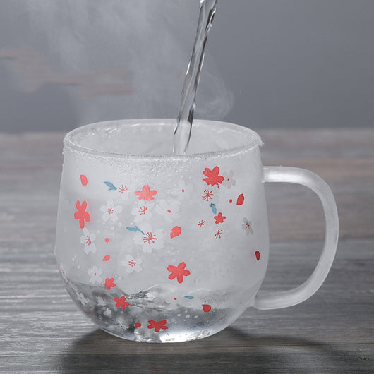 Juego de Taza para Té de Flores de Cerezo en Vidrio Borosilicato - Image 11
