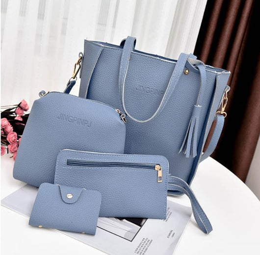 Set de 4 Bolsas Coreanas con Borlas - Bolso, Monedero y Organizador - Image 8
