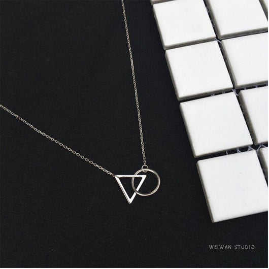 Collar con Colgante Geométrico en Plata 925 Esterlina - Image 13