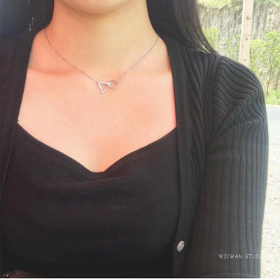 Collar con Colgante Geométrico en Plata 925 Esterlina - Image 16
