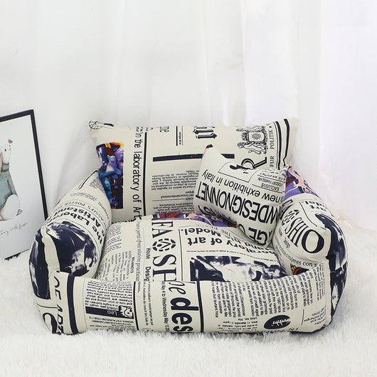 Cama Sofá para Mascotas Otoño Invierno con Tela Canvas - Image 9