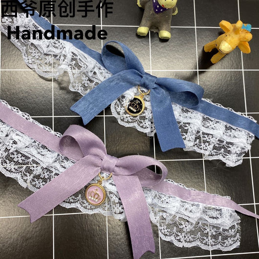 Babero Encaje con Moño para Perros Pequeños - Toalla Absorbente Ligera - Image 9