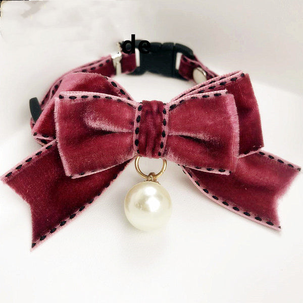 Collar con Moño de Perlas para Gatos y Perros - Image 7