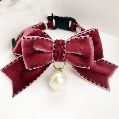 Collar con Moño de Perlas para Gatos y Perros - Image 7