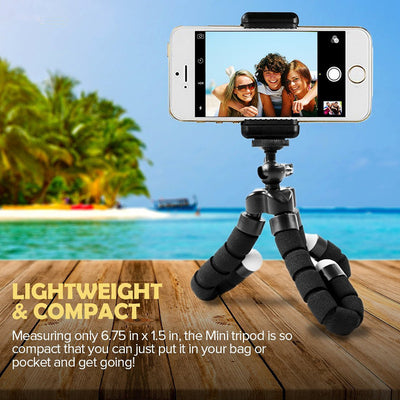 Trípode Flexible Pulpo para Smartphone - Soporte Estable con Pinza Universal Compatible con iPhone y Android - Image 14