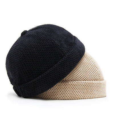 Gorro Retro Británico Estilo Melón con Luz LED para Otoño e Invierno - Image 8