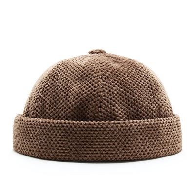 Gorro Retro Británico Estilo Melón con Luz LED para Otoño e Invierno - Image 10