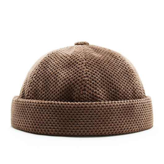 Gorro Retro Británico Estilo Melón con Luz LED para Otoño e Invierno - Image 10