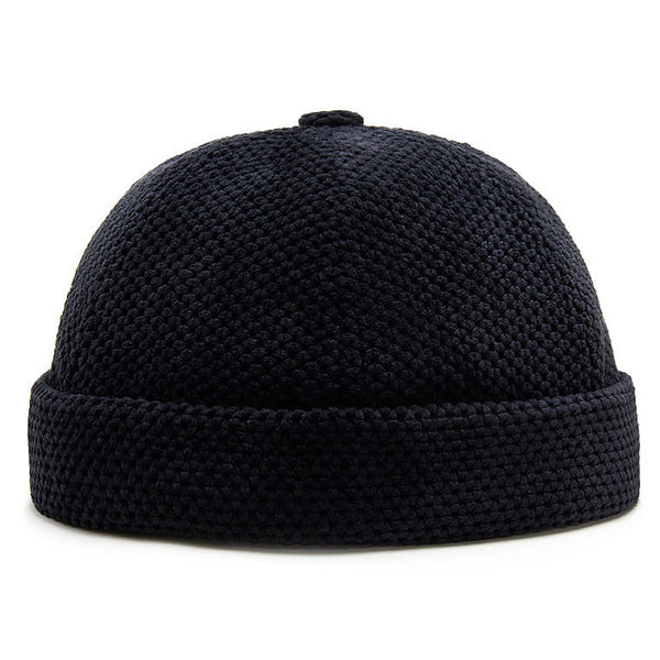 Gorro Retro Británico Estilo Melón con Luz LED para Otoño e Invierno - Image 4