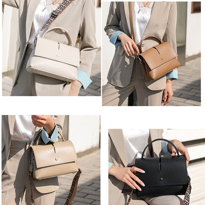 Bolso Bandolera de Cuero Coreano Retro para Mujer - Image 12