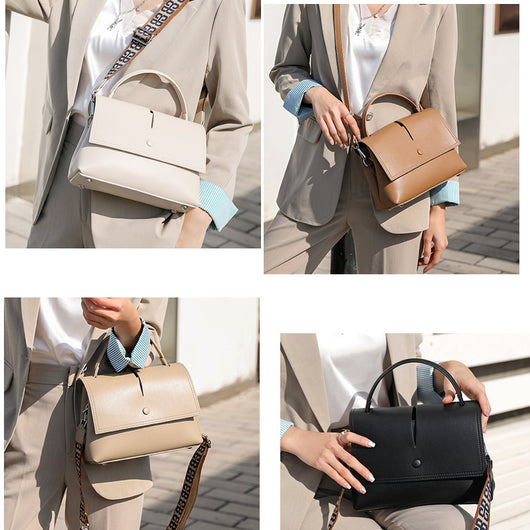 Bolso Bandolera de Cuero Coreano Retro para Mujer - Image 12