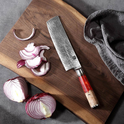 Cuchillo de Chef Damasco Profesional - Cuchilla de Corte y Picado - Image 9
