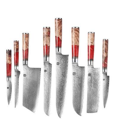 Cuchillo de Chef Damasco Profesional - Cuchilla de Corte y Picado