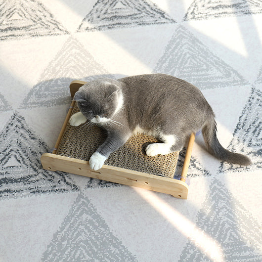 Juguete Rascador para Gatos con Ventosa y Cartón Corrugado - Image 10