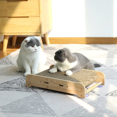 Juguete Rascador para Gatos con Ventosa y Cartón Corrugado - Image 3