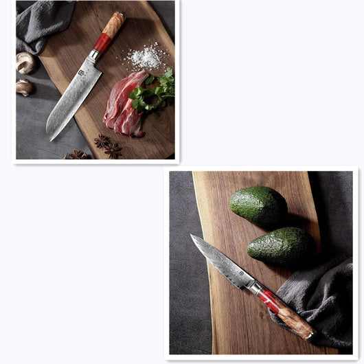 Cuchillo de Chef Damasco Profesional - Cuchilla de Corte y Picado - Image 15