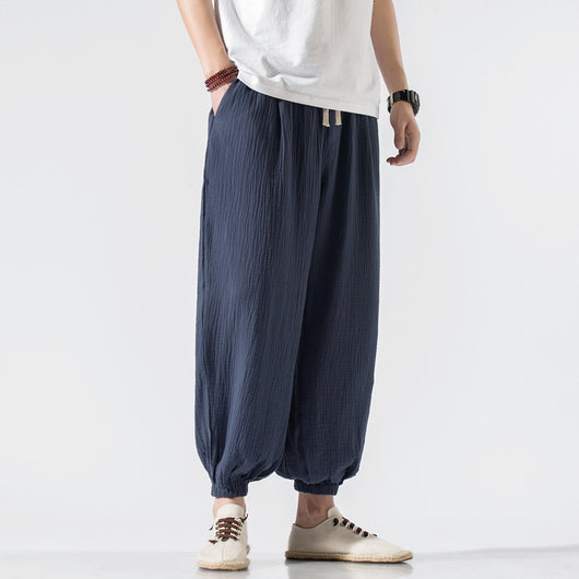 Pantalones Harem Casuales Talla Grande para Hombre - Corte Ancho y Cómodo - Image 6