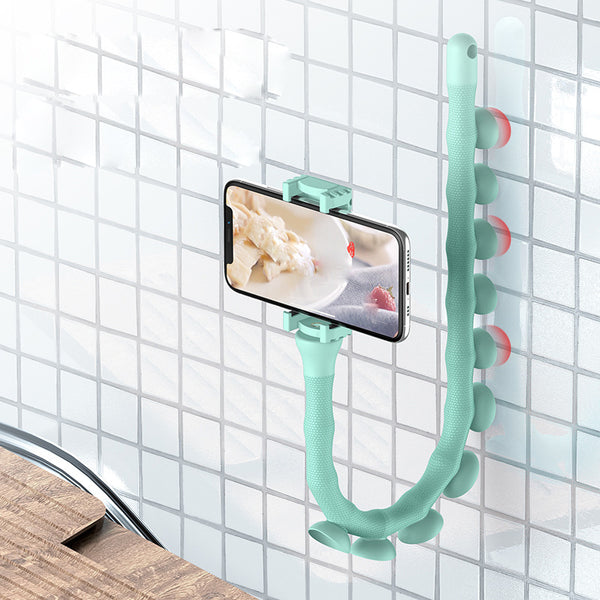Soporte Flexible para Celular con Ventosa - Brazos Giratorios para Pared, Escritorio y Bicicleta