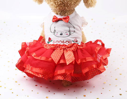 Falda Frutal Elegante para Mascotas en Colores Sólidos - Image 10