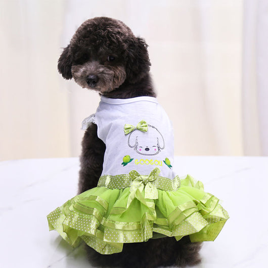 Falda Frutal Elegante para Mascotas en Colores Sólidos - Image 7