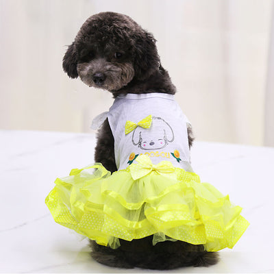 Falda Frutal Elegante para Mascotas en Colores Sólidos - Image 3
