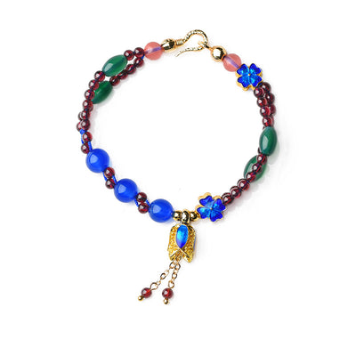 Pulsera Étnica Retro con Flores de Cuentas - Image 9