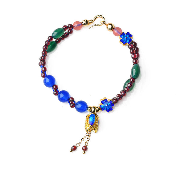 Pulsera Étnica Retro con Flores de Cuentas - Image 5