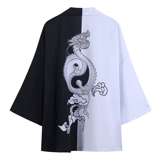 Bata Tai Chi Dragón Volador Estilo Chino - Hanfu Suelta con Estampado - Image 8