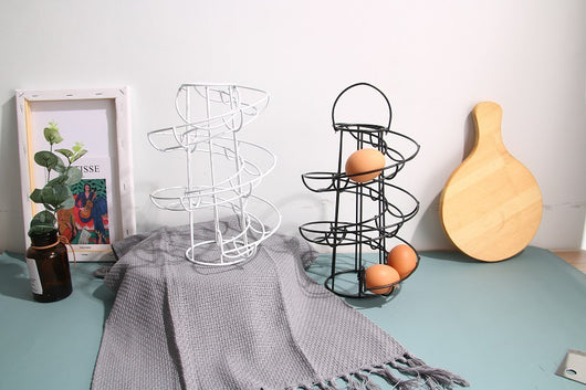 Organizador de Huevos Espiral de Hierro Forjado Práctico y Decorativo - Image 9