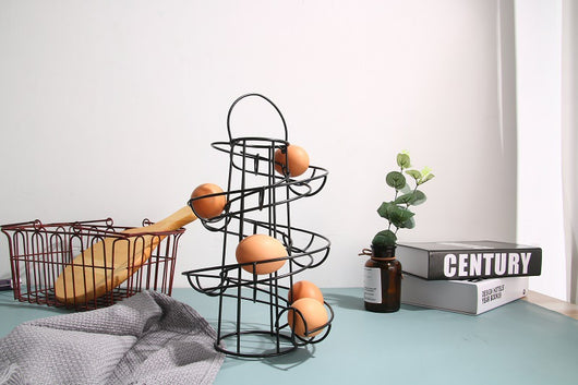 Organizador de Huevos Espiral de Hierro Forjado Práctico y Decorativo - Image 10