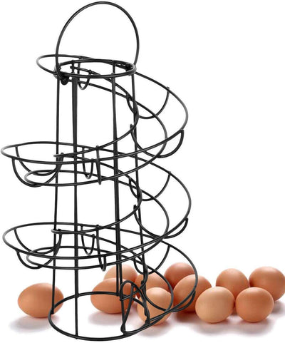 Organizador de Huevos Espiral de Hierro Forjado Práctico y Decorativo - Image 11