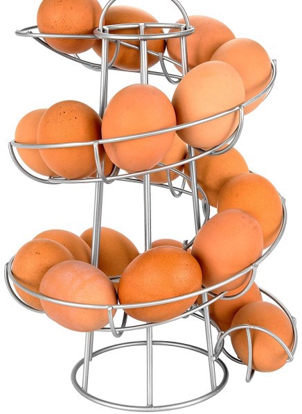 Organizador de Huevos Espiral de Hierro Forjado Práctico y Decorativo - Image 6