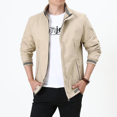 Chaqueta Casual Cuello Mao Hombre Talla Mediana - Image 11