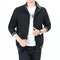 Chaqueta Casual Cuello Mao Hombre Talla Mediana