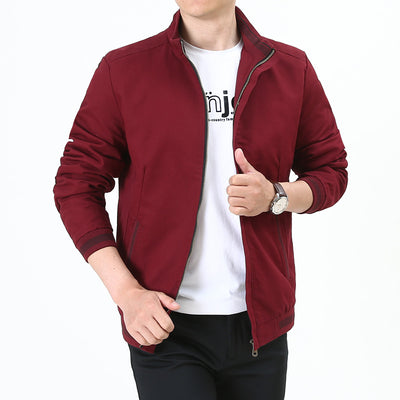 Chaqueta Casual Cuello Mao Hombre Talla Mediana - Image 2