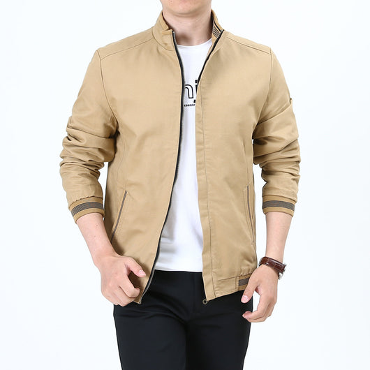 Chaqueta Casual Cuello Mao Hombre Talla Mediana - Image 5