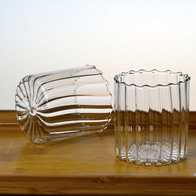 Juego de Tazas de Vidrio Ondulado para Té - Set Transparente - Image 13