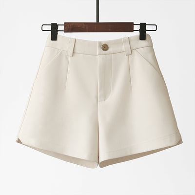 Pantalón Casual de Tiro Alto Slim en Negro