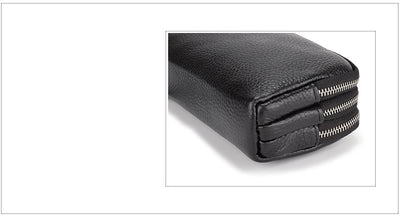 Billetera Clutch de Cuero Genuino con Muñequera y Compartimentos para Celular - Image 7