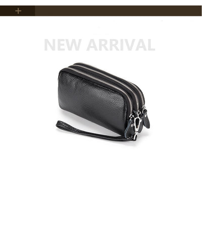 Billetera Clutch de Cuero Genuino con Muñequera y Compartimentos para Celular - Image 8