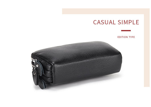 Billetera Clutch de Cuero Genuino con Muñequera y Compartimentos para Celular - Image 15