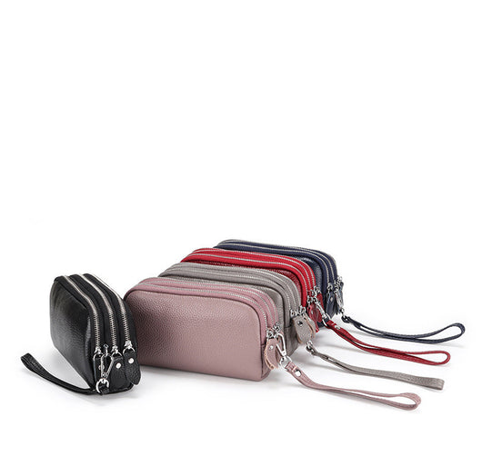 Billetera Clutch de Cuero Genuino con Muñequera y Compartimentos para Celular - Image 16