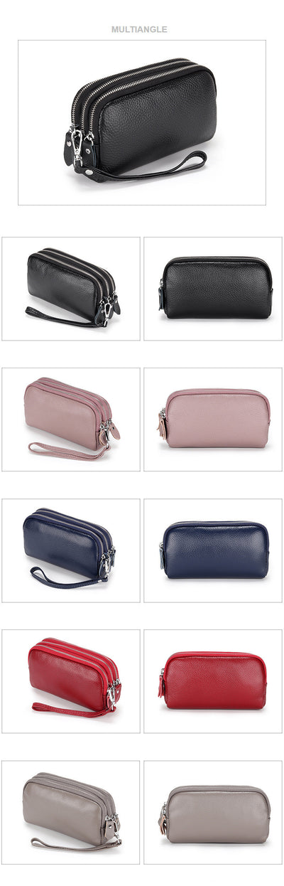 Billetera Clutch de Cuero Genuino con Muñequera y Compartimentos para Celular - Image 18