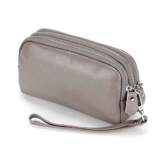 Billetera Clutch de Cuero Genuino con Muñequera y Compartimentos para Celular - Image 5
