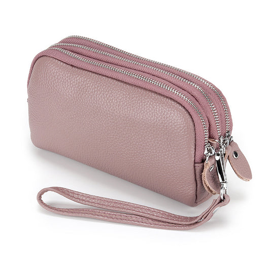Billetera Clutch de Cuero Genuino con Muñequera y Compartimentos para Celular - Image 4