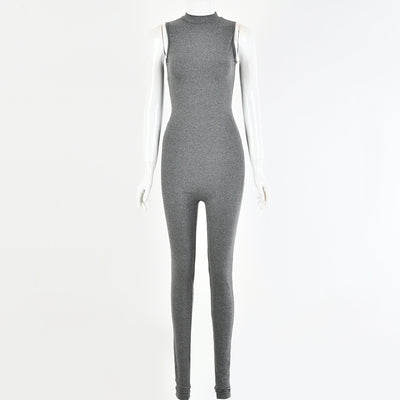 Jumpsuit Elegante Sin Mangas Ajustado Estilo Europeo para Mujer - Image 10