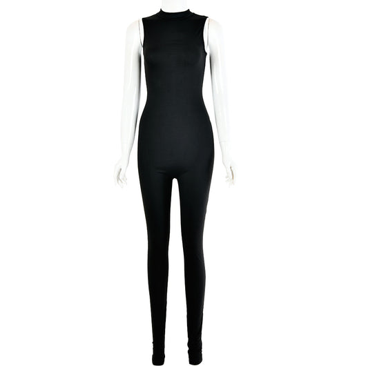Jumpsuit Elegante Sin Mangas Ajustado Estilo Europeo para Mujer - Image 7