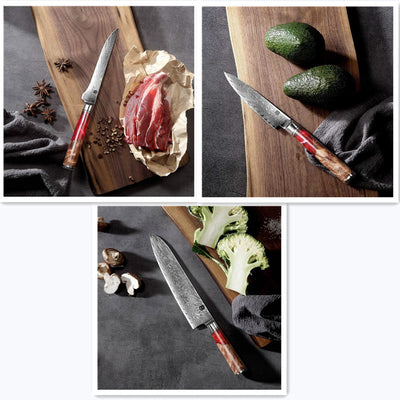 Cuchillo de Chef Damasco Profesional - Cuchilla de Corte y Picado - Image 18
